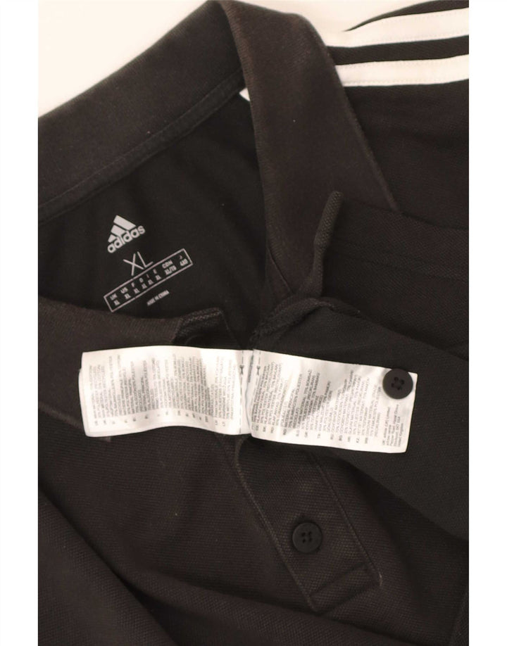 Adidas herre poloshirt XL sort bomuld
