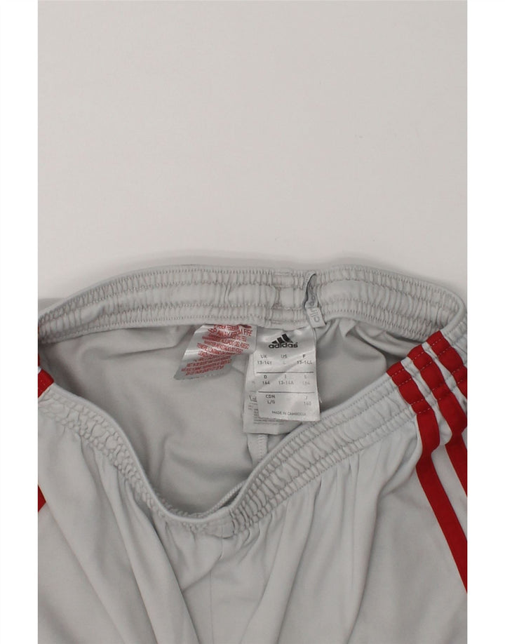 ADIDAS Boys Climacool Sport Shorts 13-14 Years  Off White Polyester | Vintage Adidas | Thrift | Second-Hand Adidas | Used Clothing | Messina Hembry 