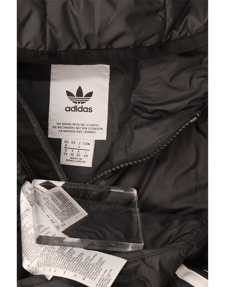 Adidas hættejakke til kvinder UK 8 Lille sort polyester