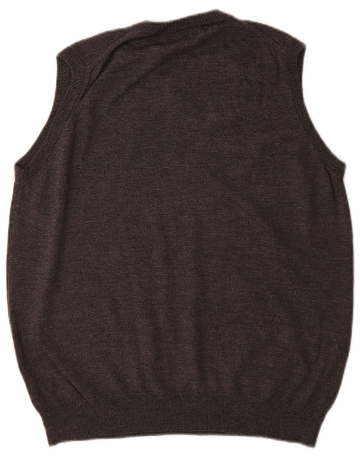 Marks & Spencer Herrevest Tank Top Mellemgrå Merinould
