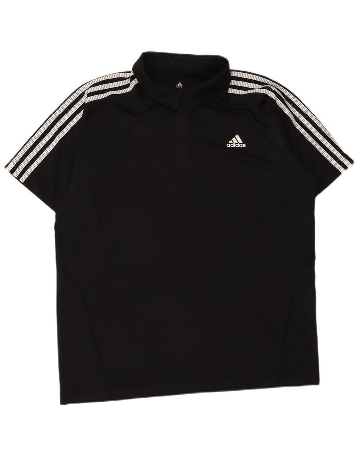 ADIDAS Climacool poloshirt til mænd Stor sort polyester