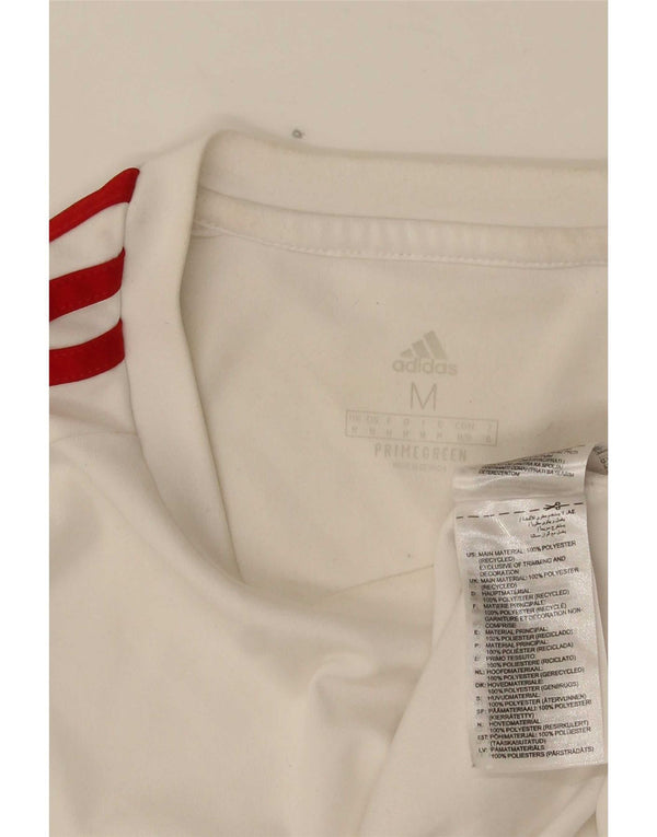Adidas Mens Aeroready T-Shirt Top Medium White Polyester