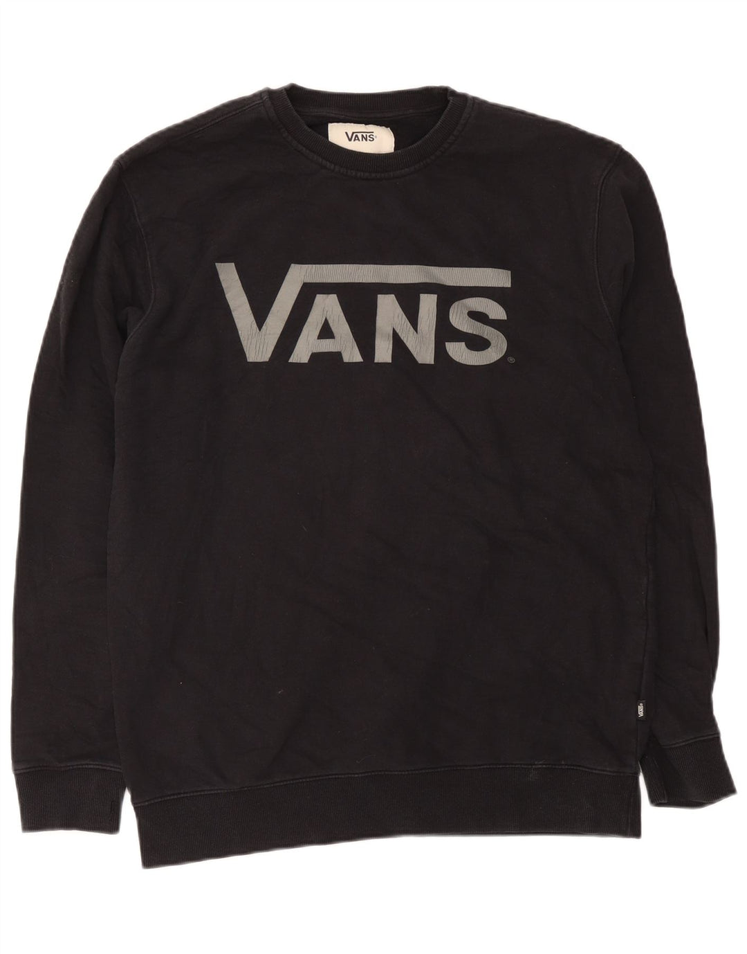 Vans Herre Grafisk Sweatshirt Jumper XL Sort Bomuld