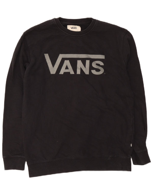 Vans Herre Grafisk Sweatshirt Jumper XL Sort Bomuld