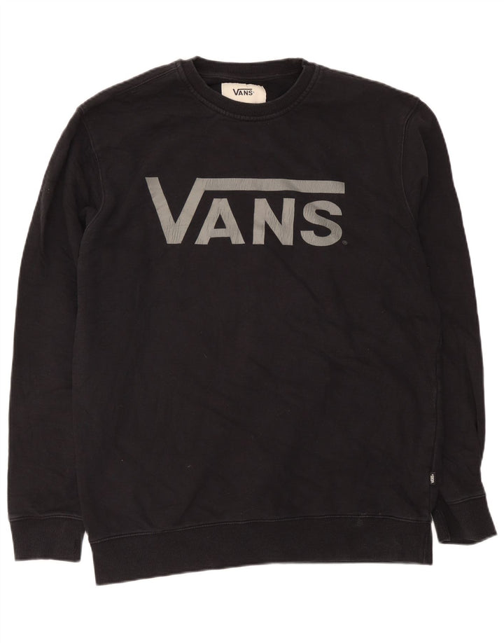 Vans Herre Grafisk Sweatshirt Jumper XL Sort Bomuld