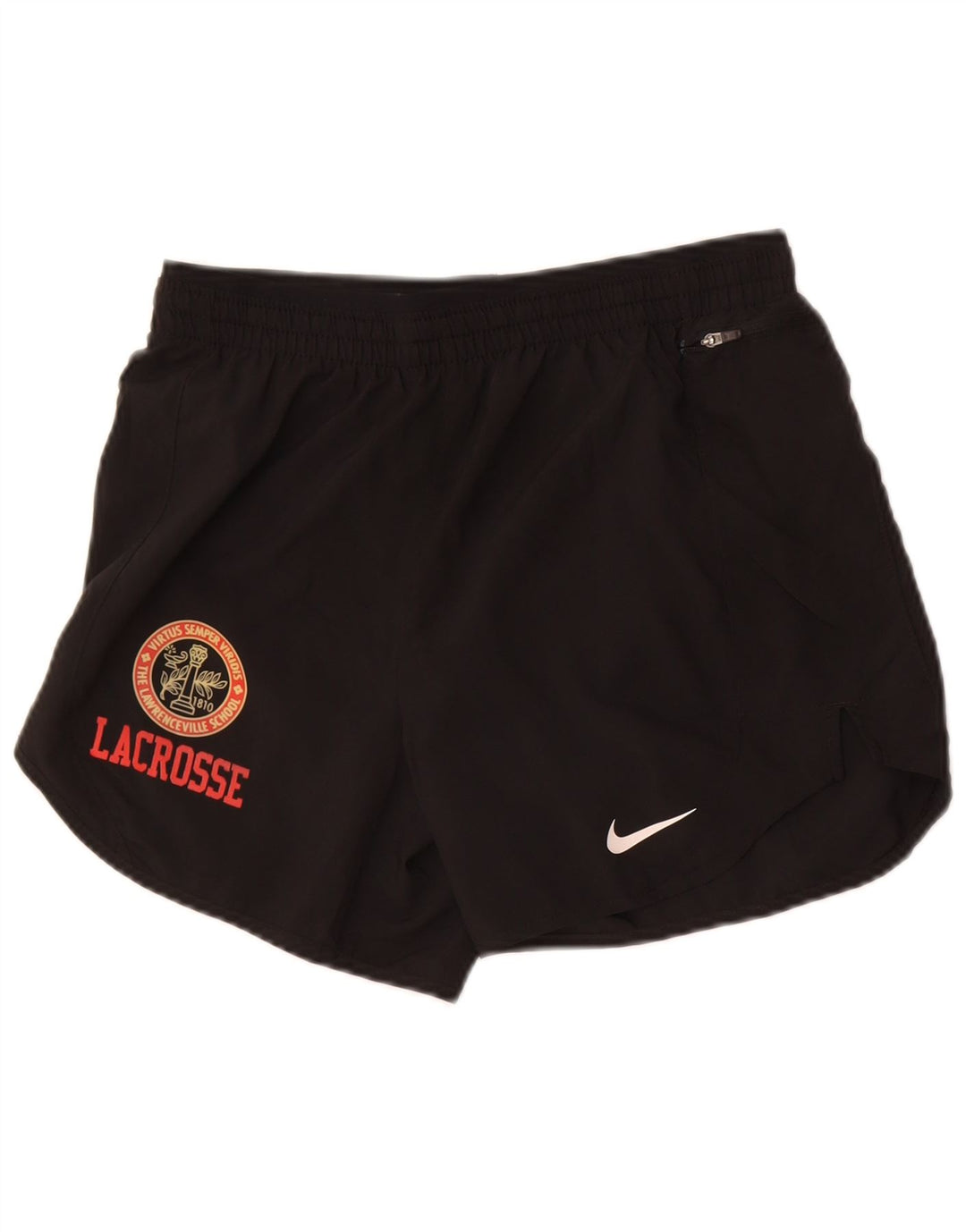 Nike Dame Dri Fit Sport Shorts UK 10 Small Black Polyester