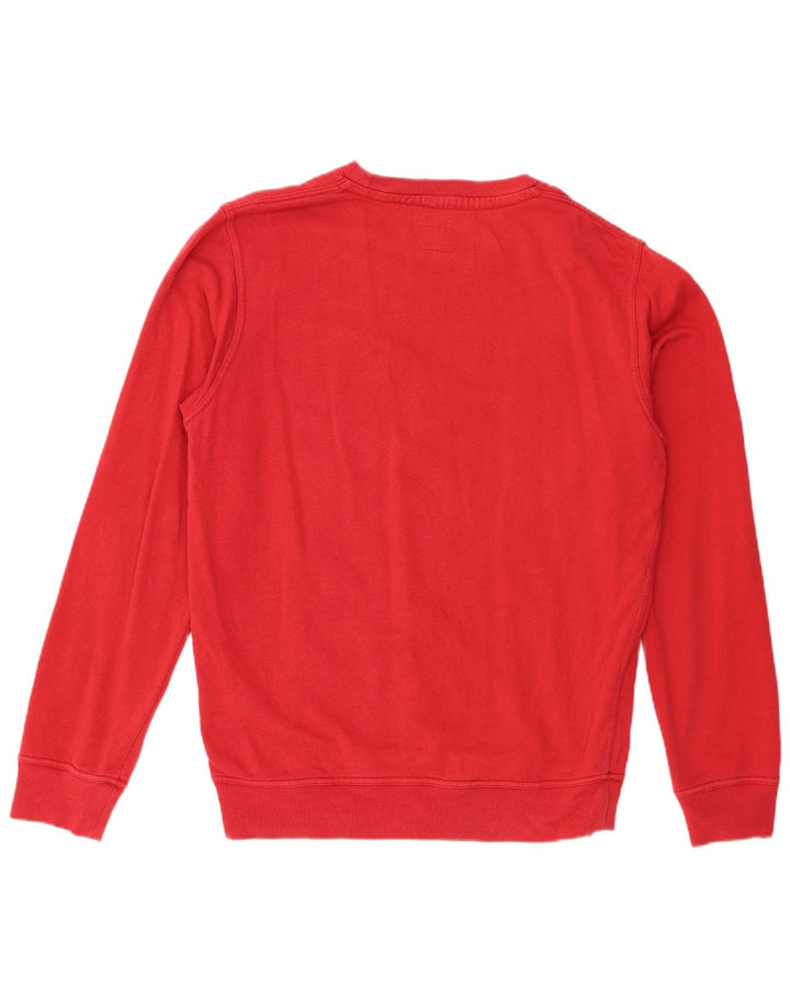 Wrangler Herre Regular Fit Sweatshirt Jumper Medium Rød Bomuld
