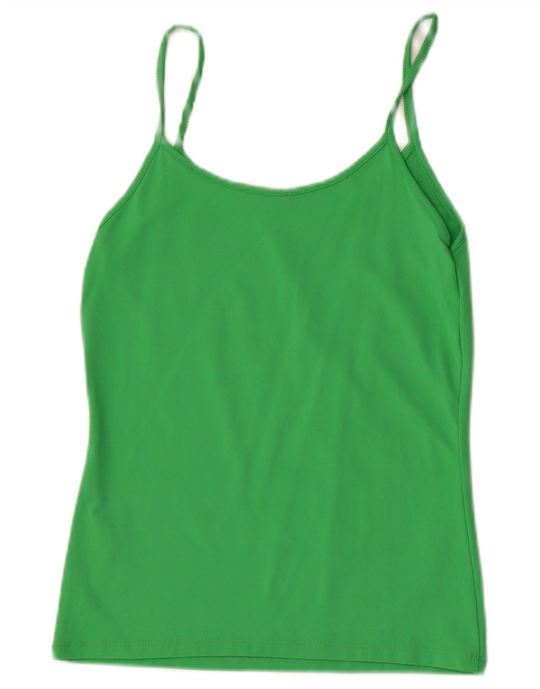 Zara Dame Cami Top UK 14 Stor Grøn Polyamid
