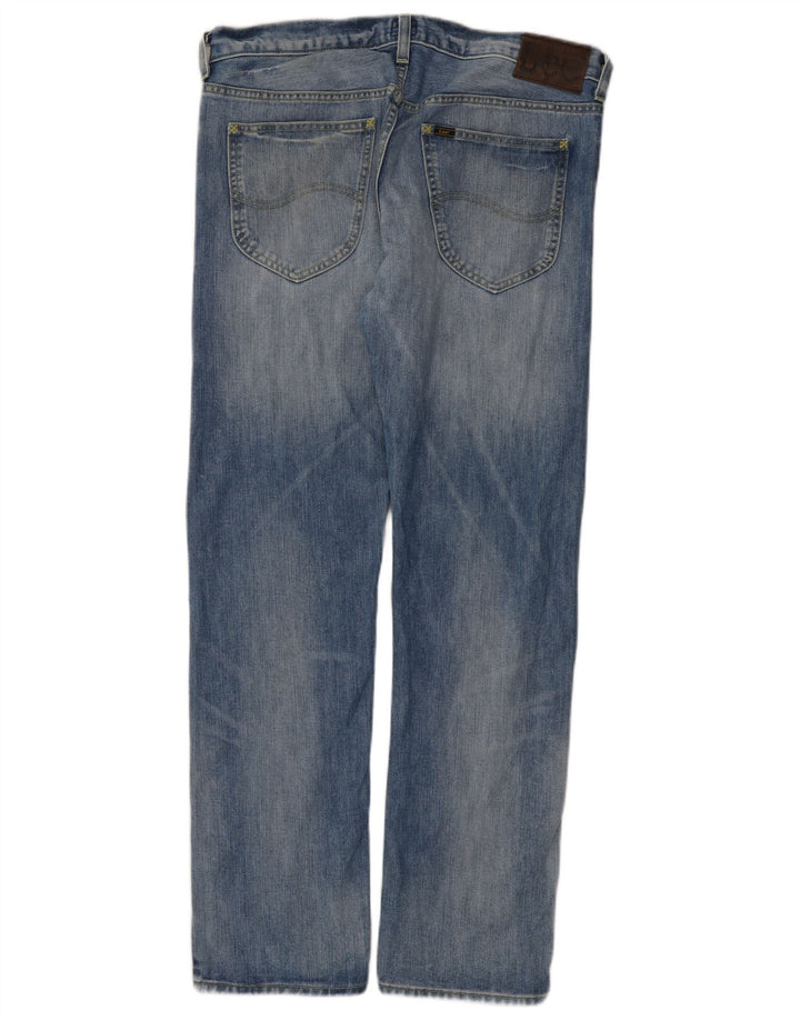 Lee Mens Daren Straight Jeans W34 L32 Blå Bomuld