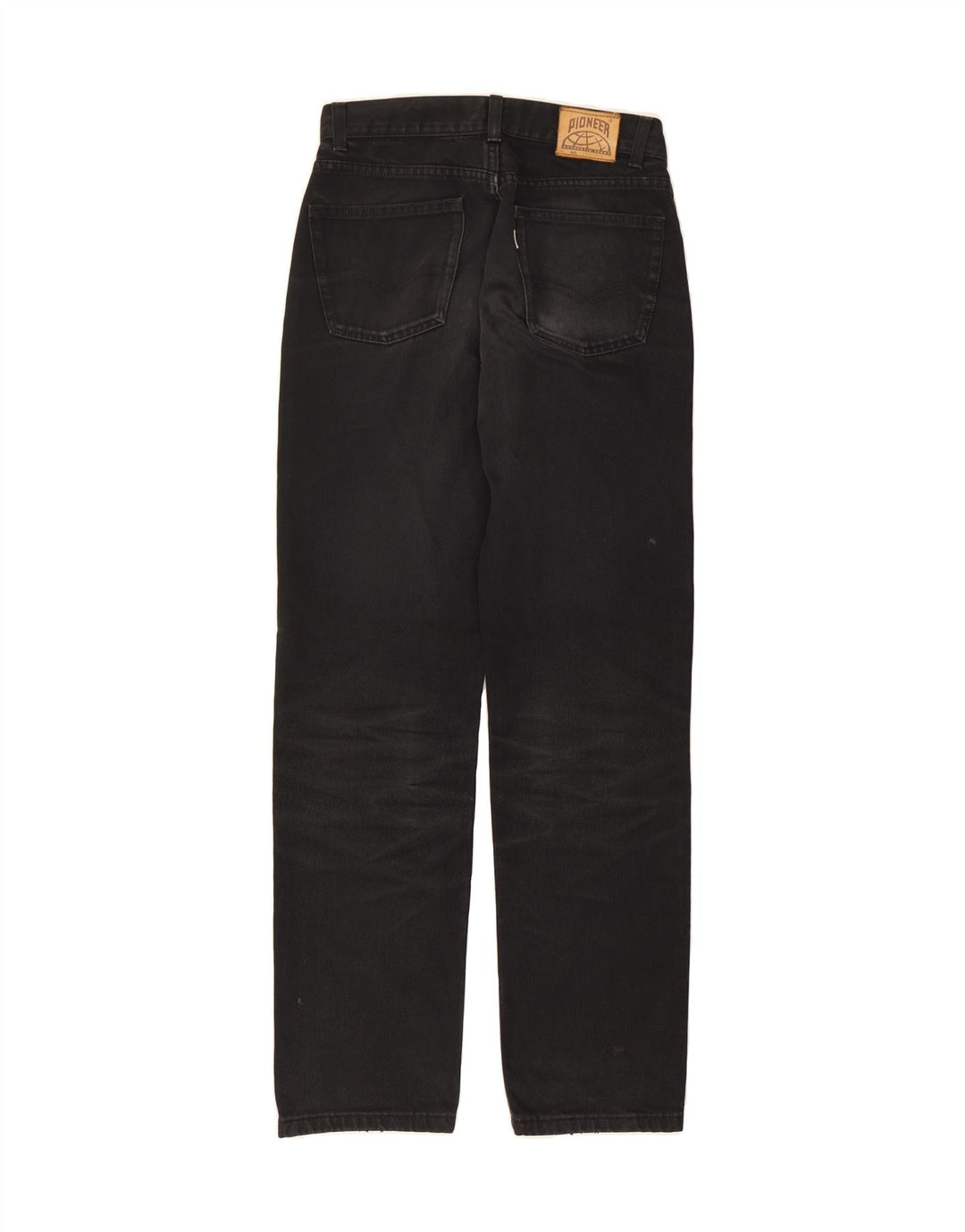 PIONEER Womens Regular Straight Jeans W28 L31 Black Vintage Pioneer and Second-Hand Pioneer from Messina Hembry 
