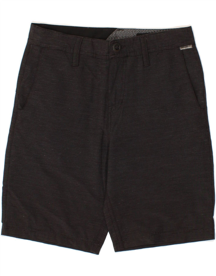 VOLCOM Womens Chino Shorts W27 Small Black Striped Vintage Volcom and Second-Hand Volcom from Messina Hembry 