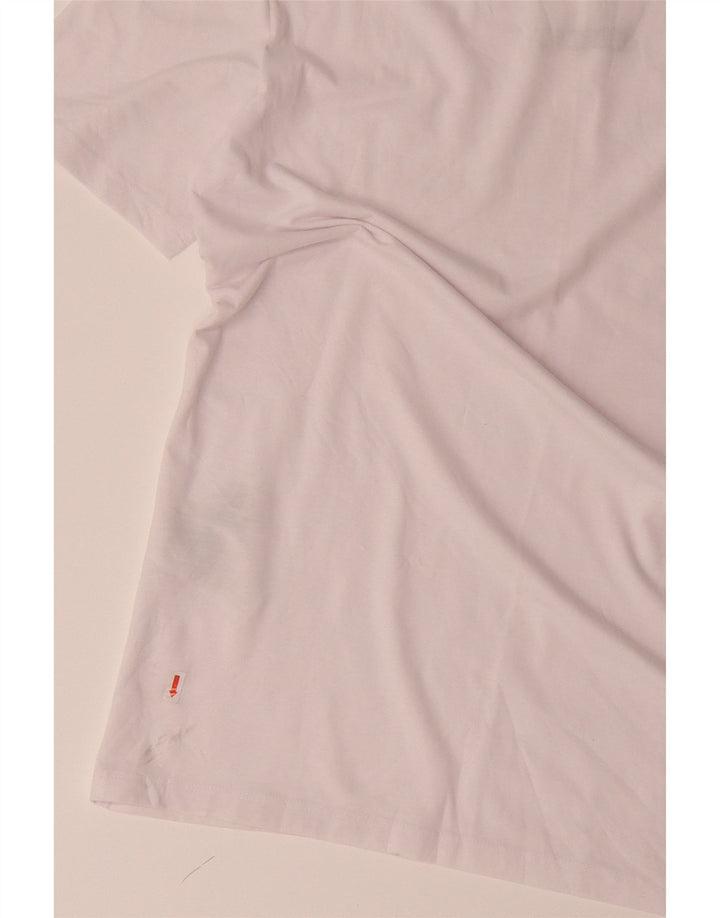 JACK & JONES Mens Graphic T-Shirt Top XL White Polyester Vintage Jack & Jones and Second-Hand Jack & Jones from Messina Hembry 