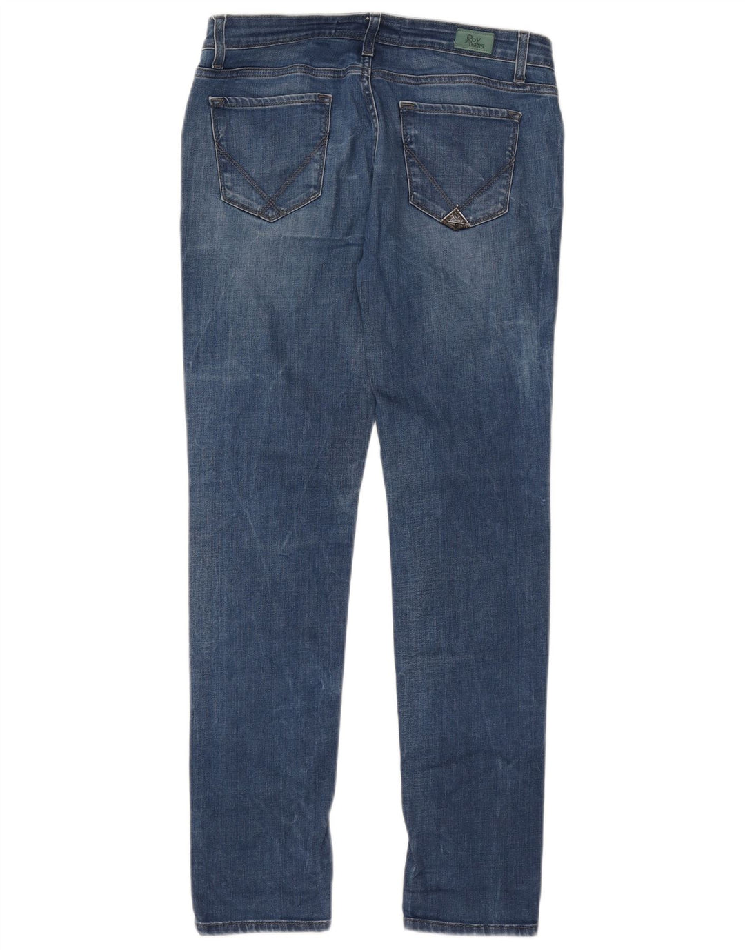 Roy Rogers Dame Slim Jeans IT 47 Large W33 L32 Blå Bomuld