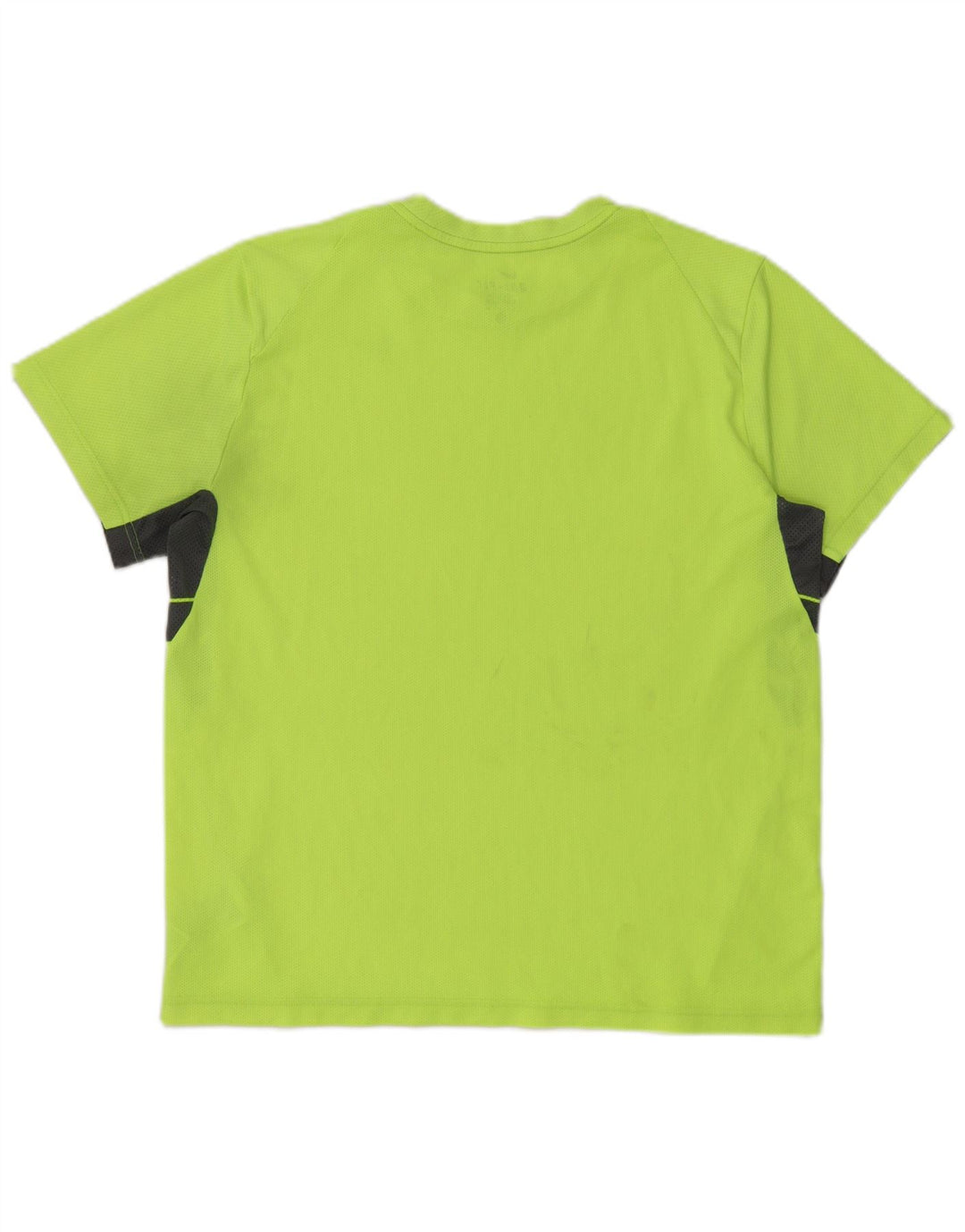 Nike Herre Dri Fit T-shirt Top XL Grøn Colourblock Polyester