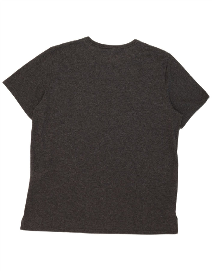 Nike Herre Dri Fit T-Shirt Top XL Grå Polyester