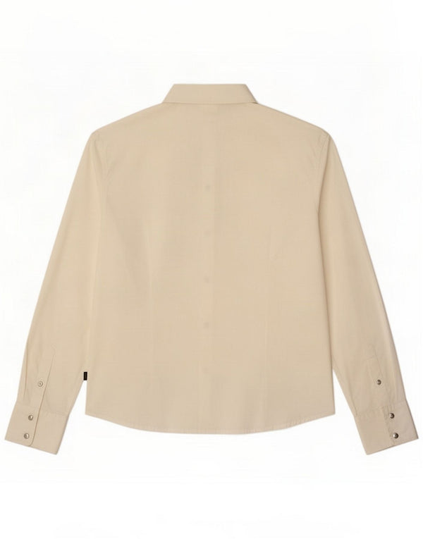 Just Cavalli Womens Shirt UK 14 Medium White Cotton