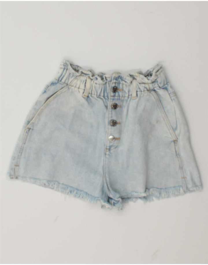 ZARA denimshorts til kvinder EU 34 2XS W24 Blå