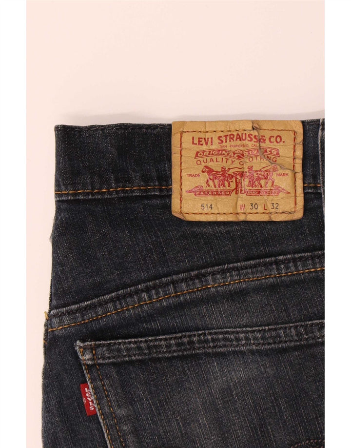 Levi's Dame 514 Bootcut Jeans W30 L32 Marineblå Bomuld