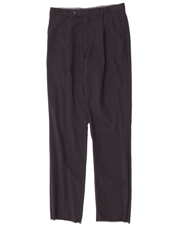 Trussardi Herre lige jakkesæt bukser IT 48 Medium W32 L34 Marineblå
