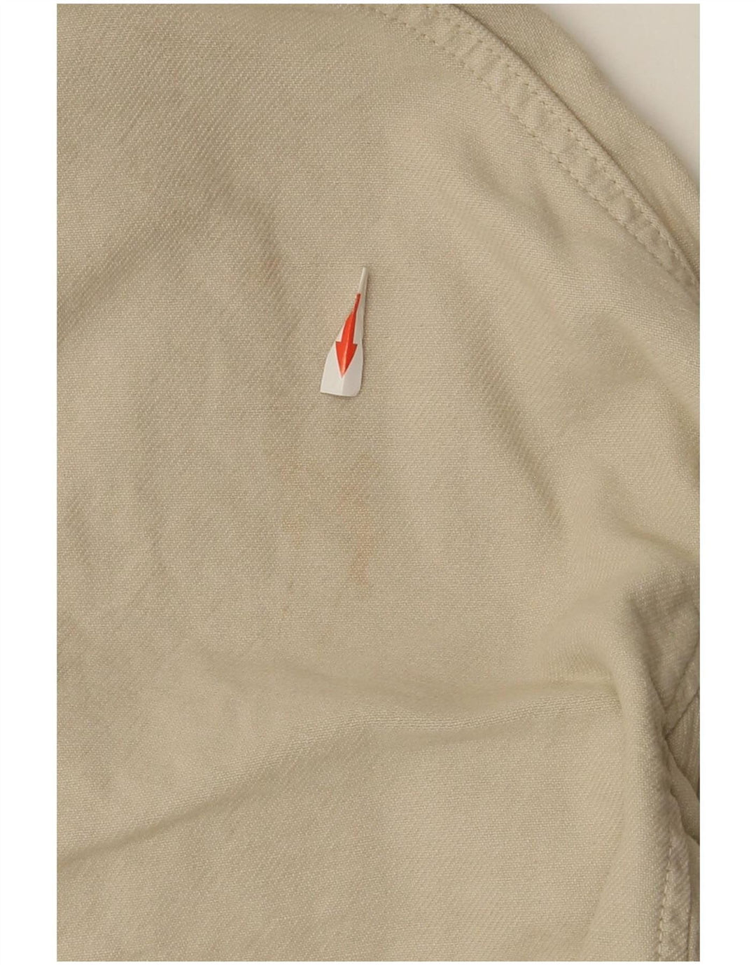 Zara Kvinder Oversized Utility Jacket UK 10 Small Khaki Cotton
