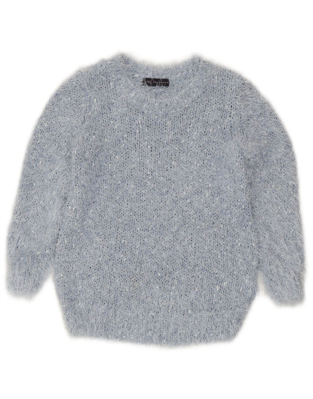 MARKS & SPENCER Dame sweater med rund hals DK 14 Medium Blue