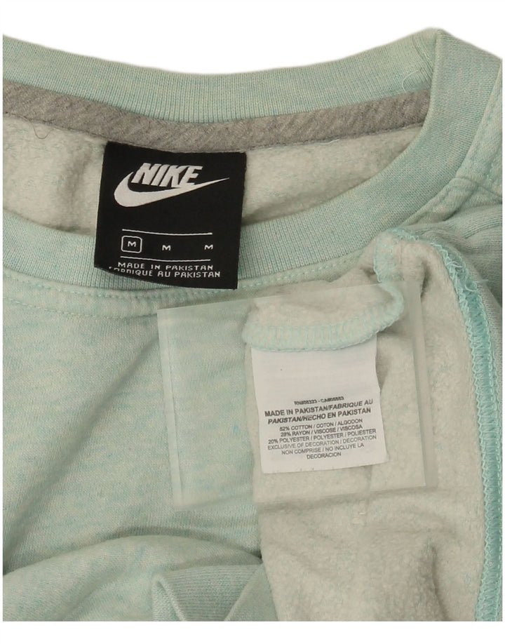 NIKE Sweatshirt Jumper UK 14 Medium Blue Bomuld