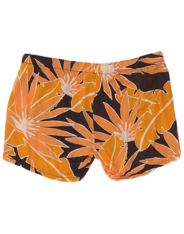 Gap Kvinders afslappede gravidshorts Medium W32 Orange Floral Viscose