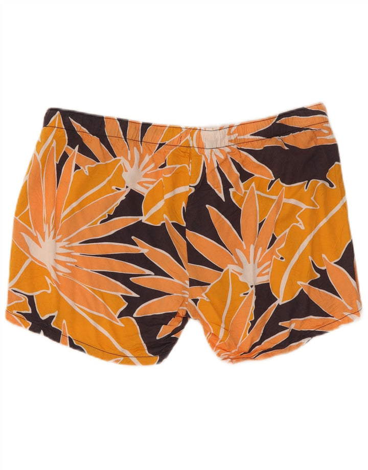 Gap Kvinders afslappede gravidshorts Medium W32 Orange Floral Viscose