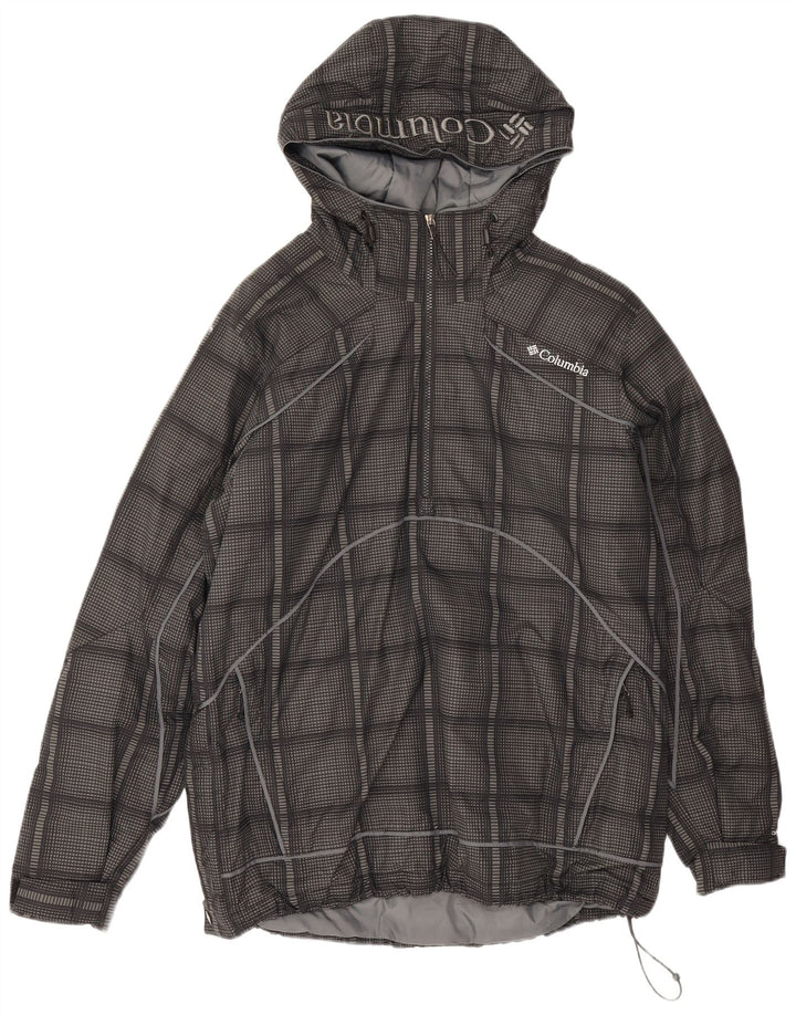 Columbia Herre hættepolstret jakke UK 38 Medium Grey Ternet Nylon