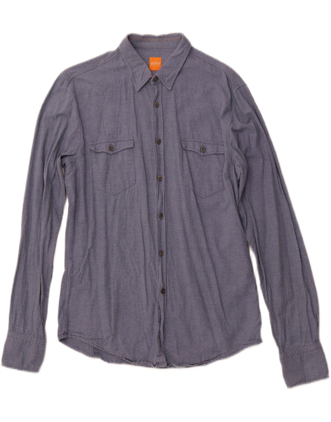 HUGO BOSS Herre Slim Fit skjorte Medium Blue Cotton