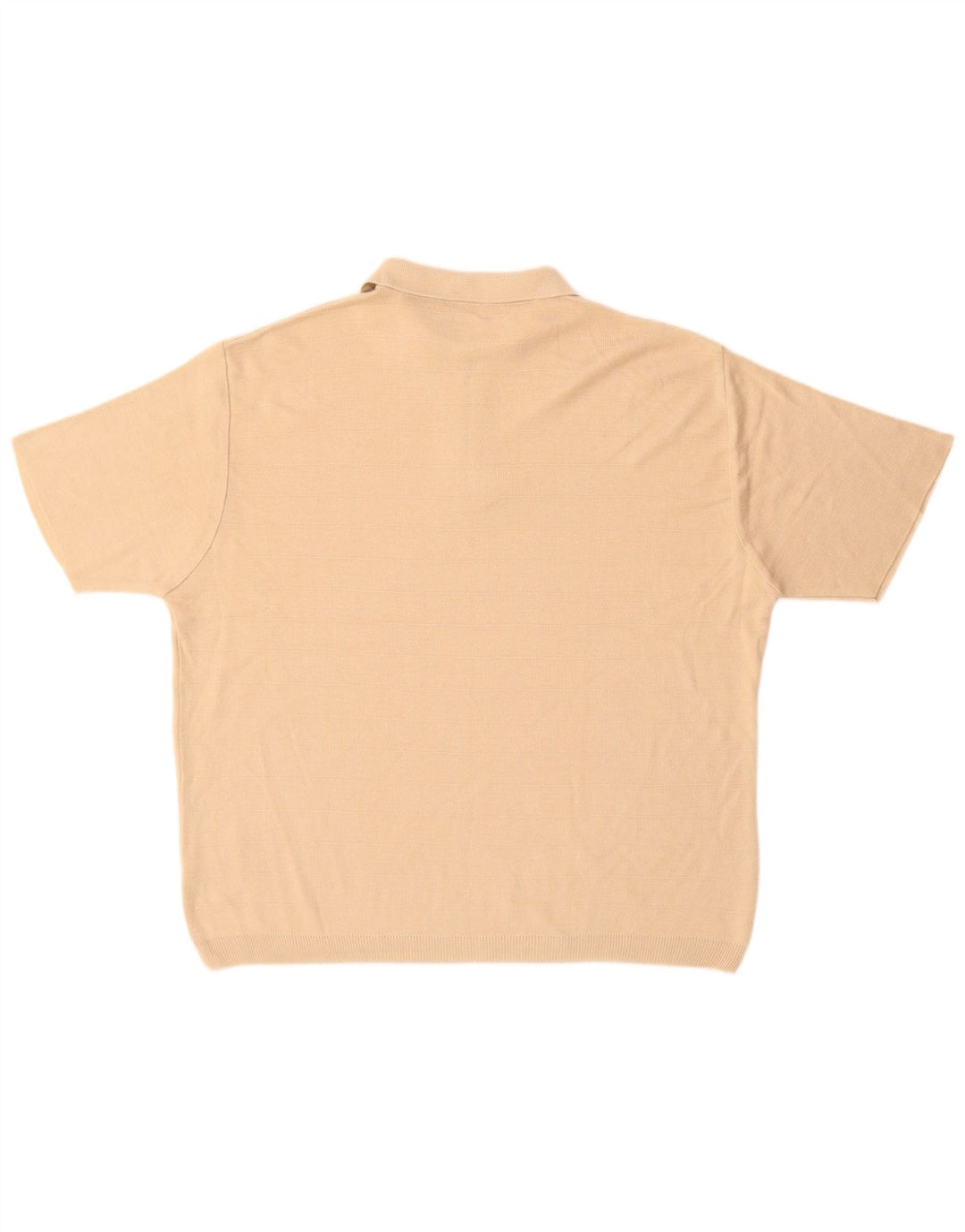 Marks & Spencer Herre Kortærmet Polo Neck Jumper Sweater Stor Beige