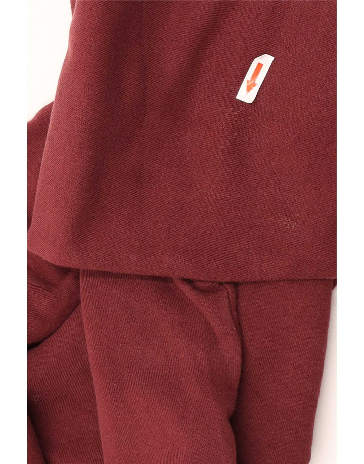 Ted Baker Herre Grafisk Sweatshirt Jumper Størrelse 5 XL Bourgogne bomuld