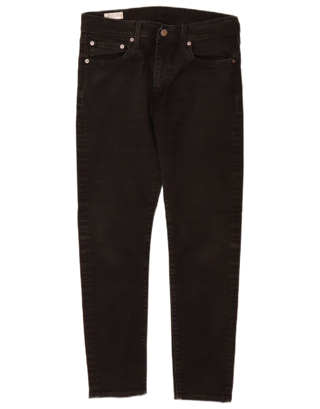 Levi's Slim Jeans til mænd W32 L28 sort bomuld