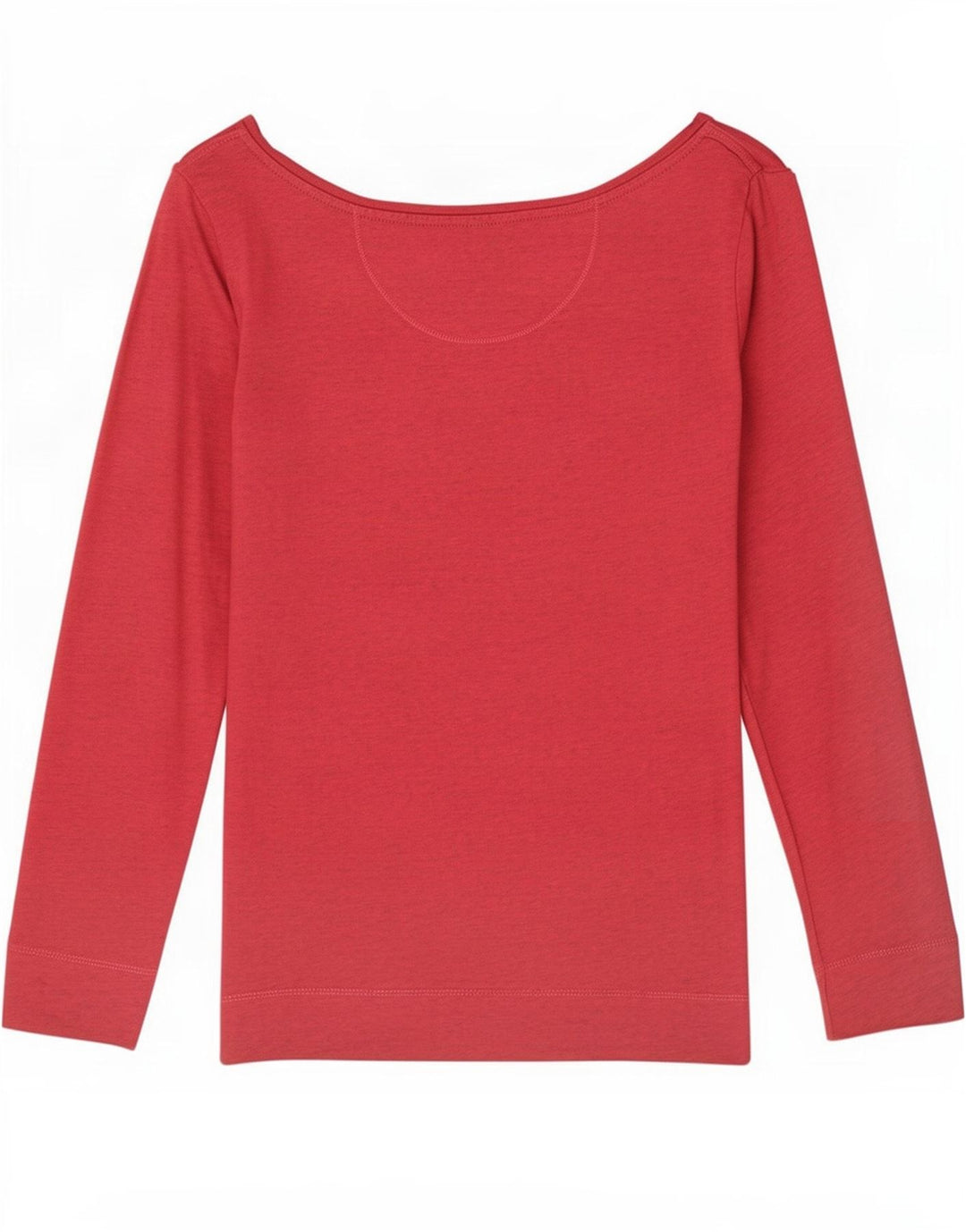 Fat Face Dame Top Langærmet UK 12 Medium Rød Flecked Bomuld