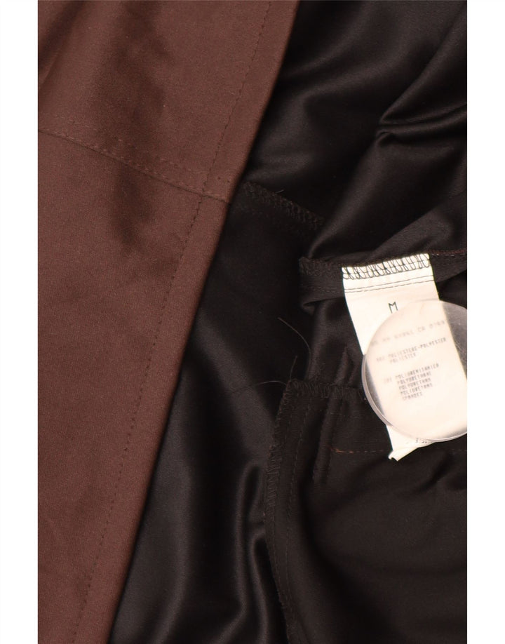 BENETTON Trench Coat til kvinder UK 14 Medium Brun Polyester