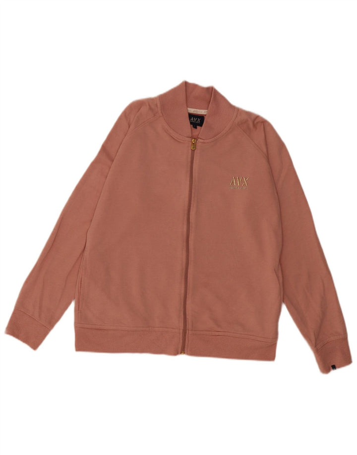 Avirex Womens træningsdragt Topjakke UK 14 Stor Pink Bomuld