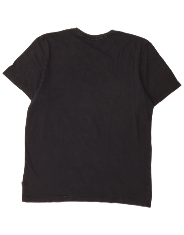 Adidas Herre grafisk T-shirt Top Medium Sort Bomuld