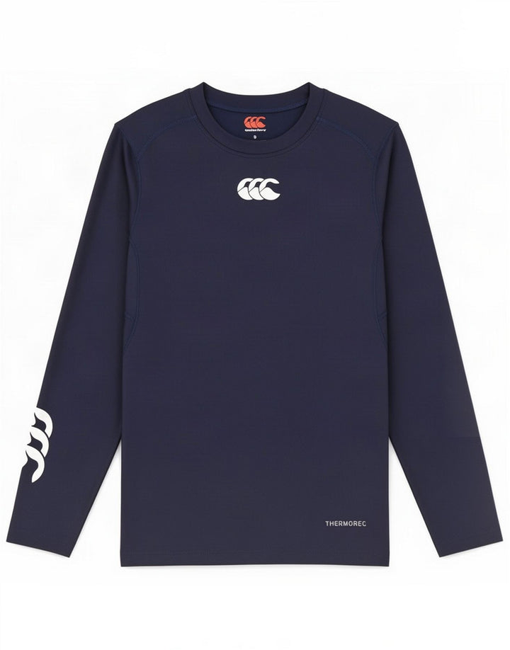Canterbury Herre grafisk top Langærmet lille marineblå polyester