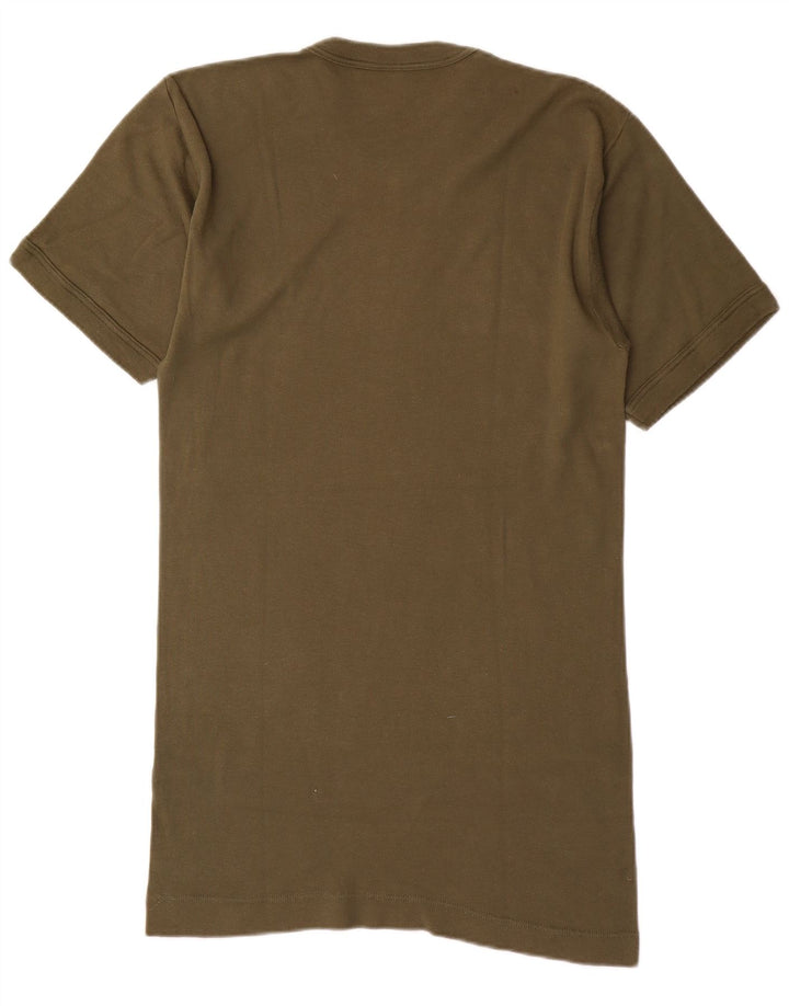 Vintage T-shirt til mænd, medium Khaki Bomuld