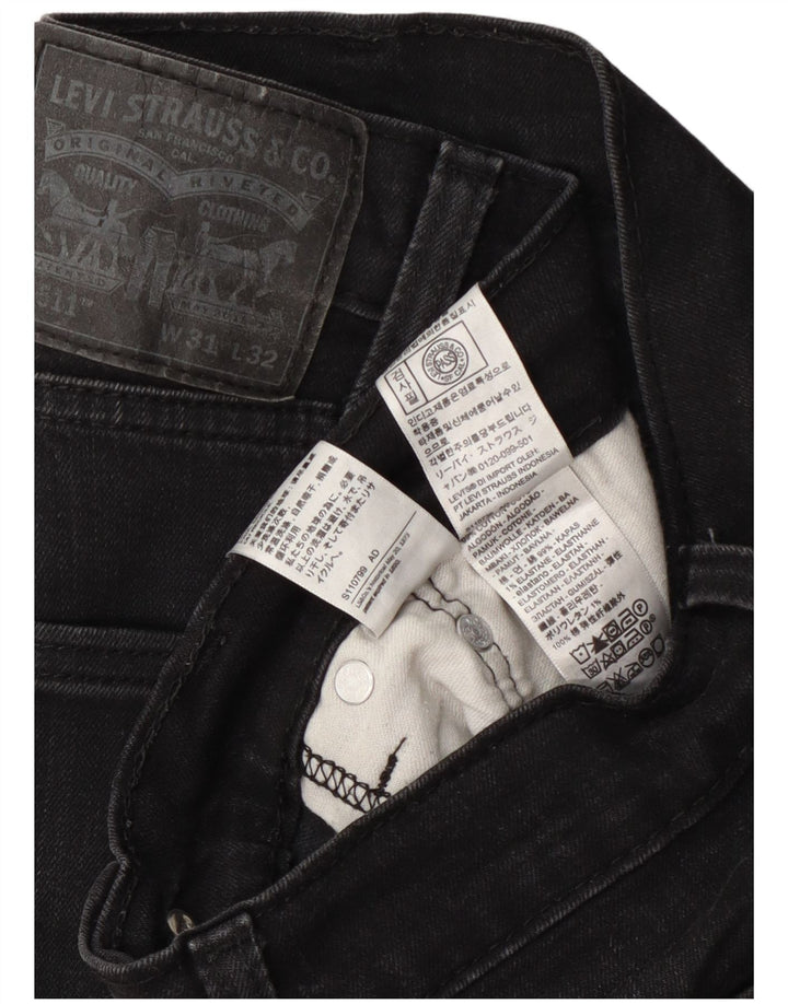 Levi's Herre 511 Slim Jeans W31 L32 Grå Bomuld