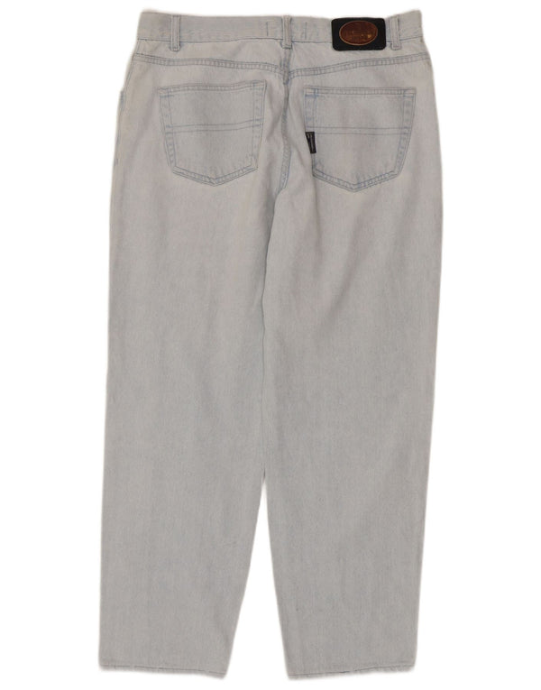Trussardi herre tilspidsede jeans W40 L30 blå bomuld