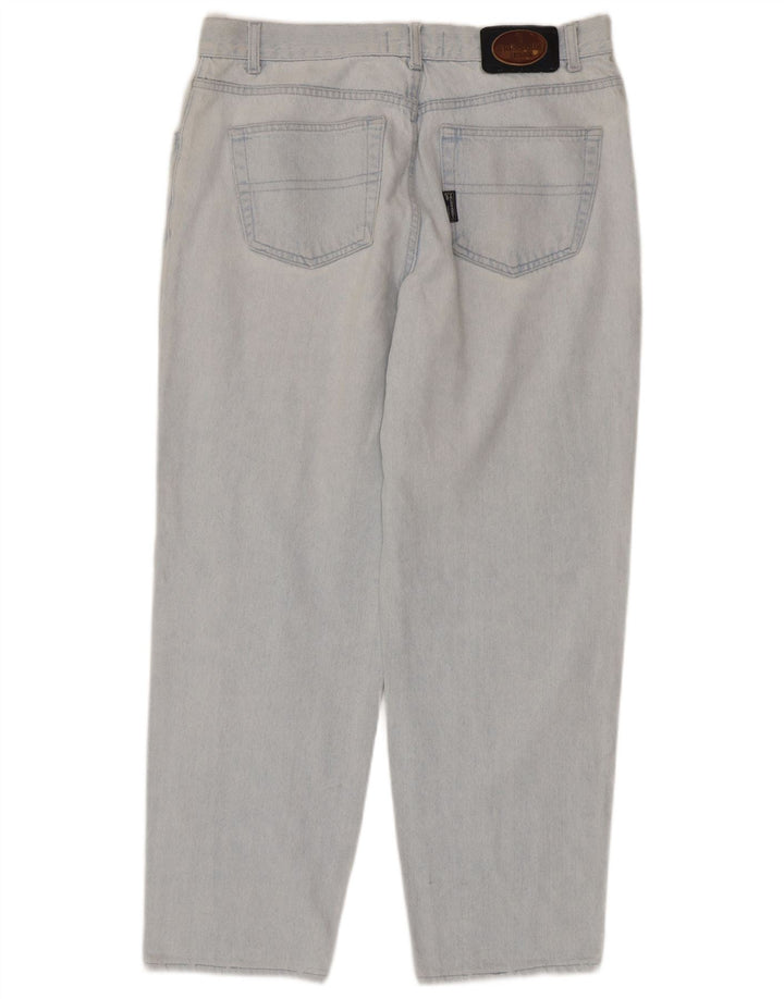 Trussardi herre tilspidsede jeans W40 L30 blå bomuld