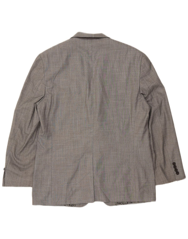 Chaps Herre 2-knaps blazerjakke UK 40 Large Grey Chevron Polyester