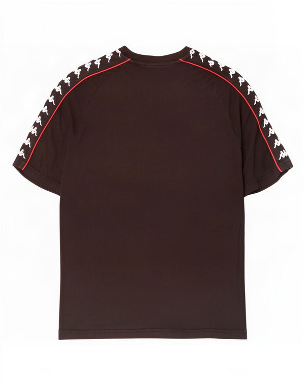 Kappa Herre Grafisk T-Shirt Top XL Sort Bomuld