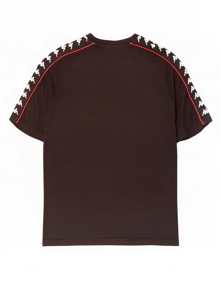Kappa Herre Grafisk T-Shirt Top XL Sort Bomuld