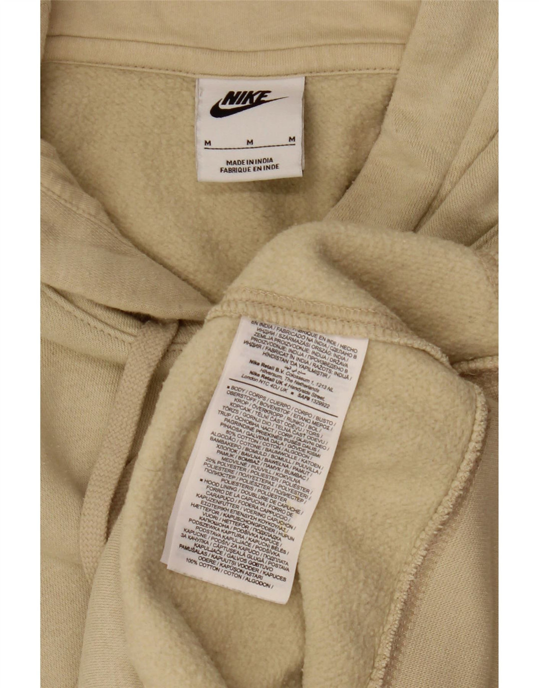 Nike Herre hættetrøje Jumper Medium Beige Bomuld