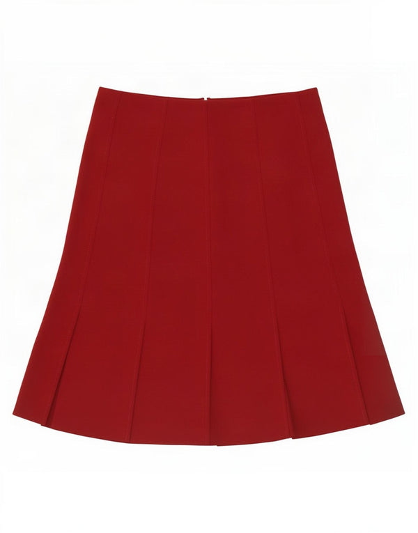 Luisa Spagnoli Dame A-Line Nederdel IT 42 Medium W28 Burgundy Uld