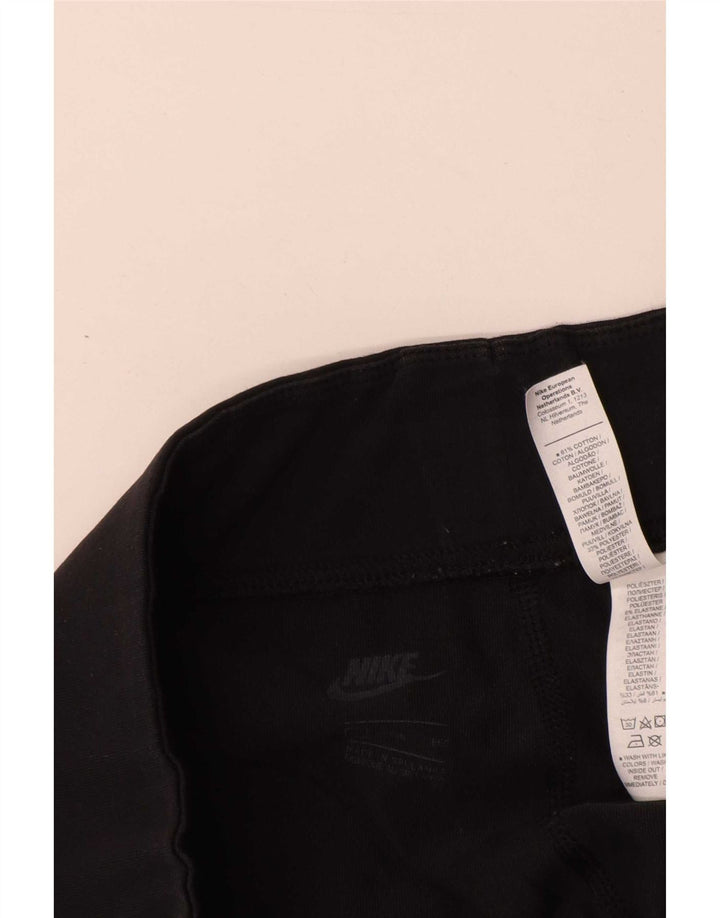 Nike Dame Grafiske Leggings UK 20 2XL Sort Bomuld