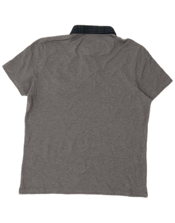 Lyle & Scott Herre Rugby Polo Shirt Stor Grå Bomuld