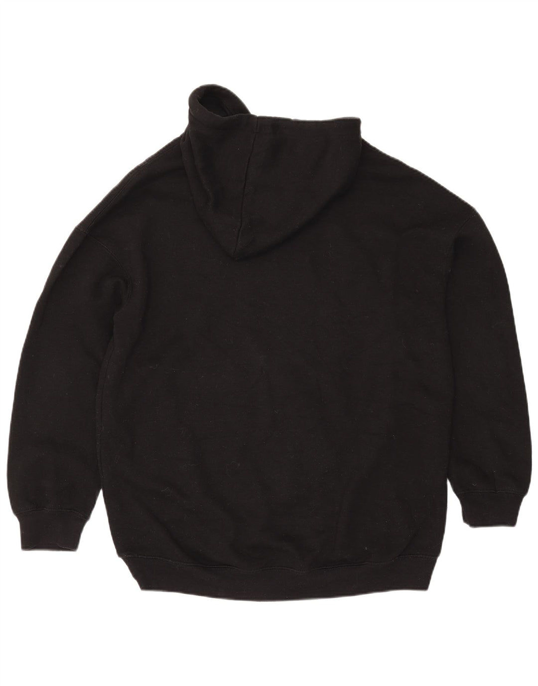 Zara Dame Oversized Hoodie Jumper UK 10 Small Black Polyester